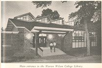 Main entrance to the Warren Wilson College Library